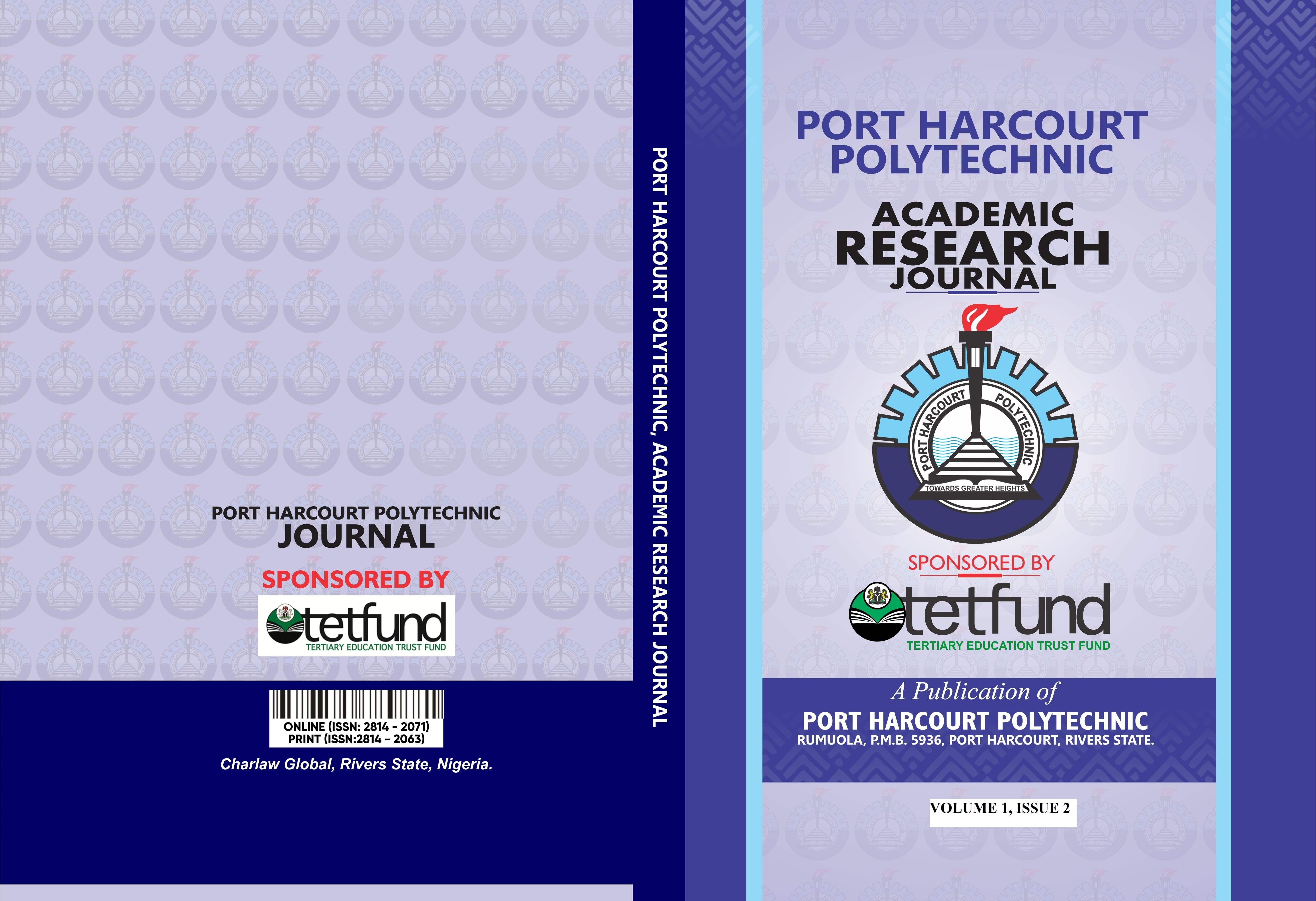 Port Harcourt Polytechnic Academic Research Journal 2025